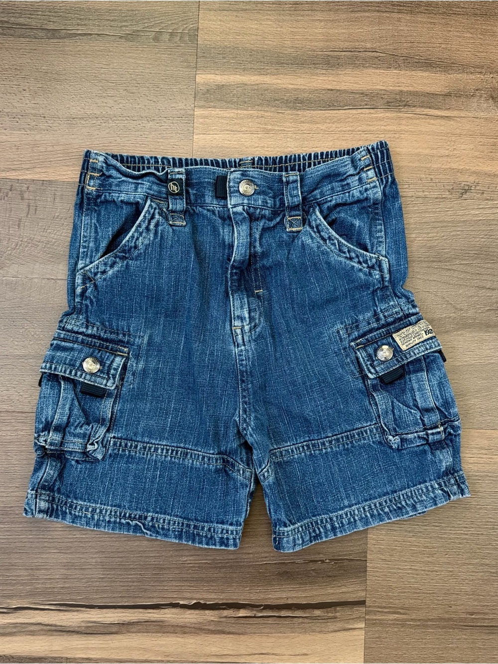 Y2K Healthtex Boys' Denim Cargo Shorts Jorts Size 7